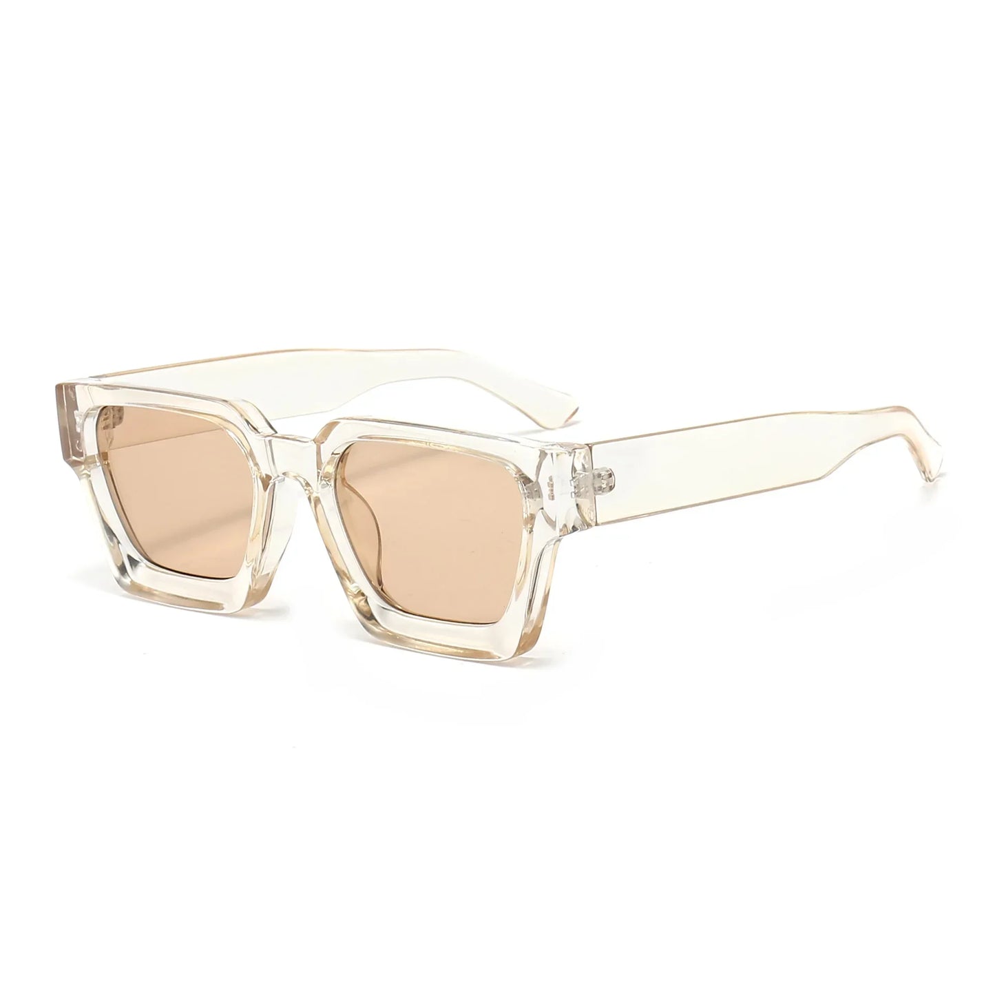 JNPCXI Retro Square Sunglasses – UV400 Gradient Unisex Shades