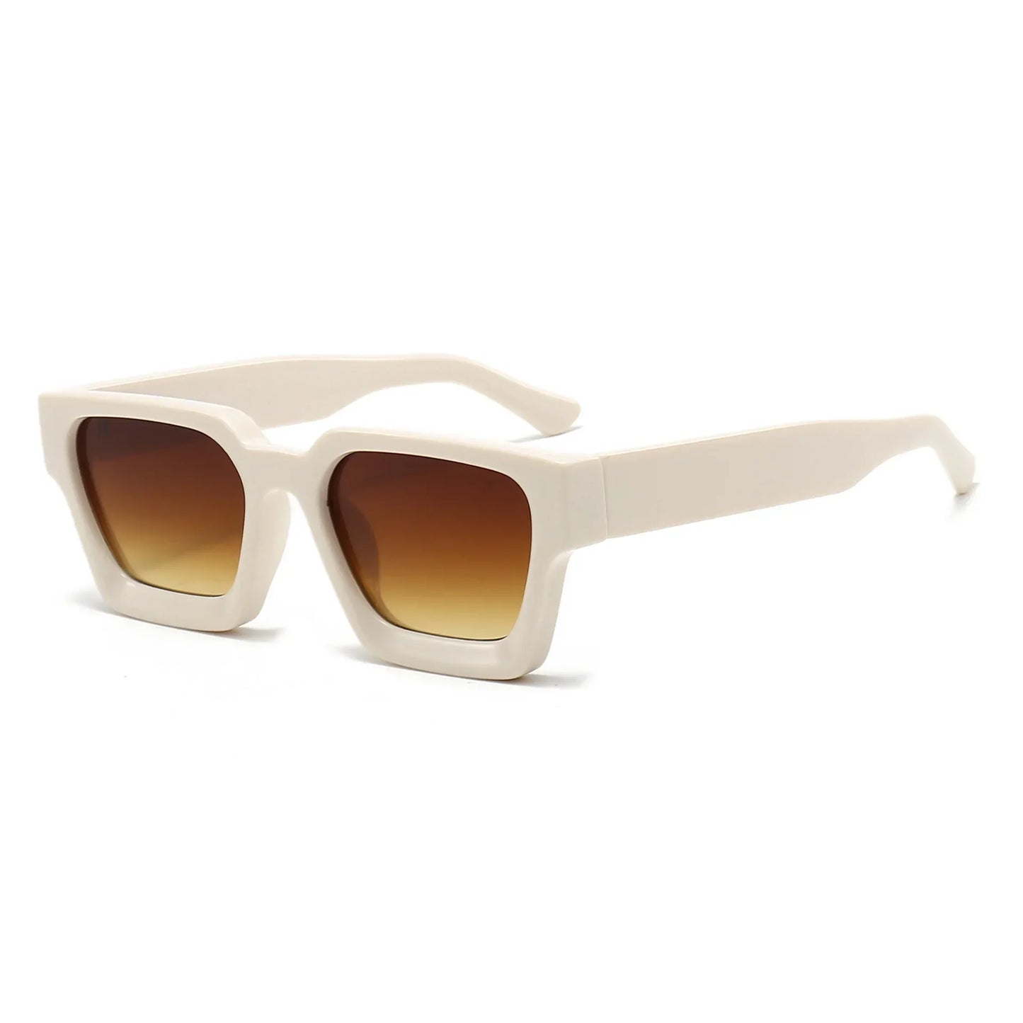 JNPCXI Retro Square Sunglasses – UV400 Gradient Unisex Shades