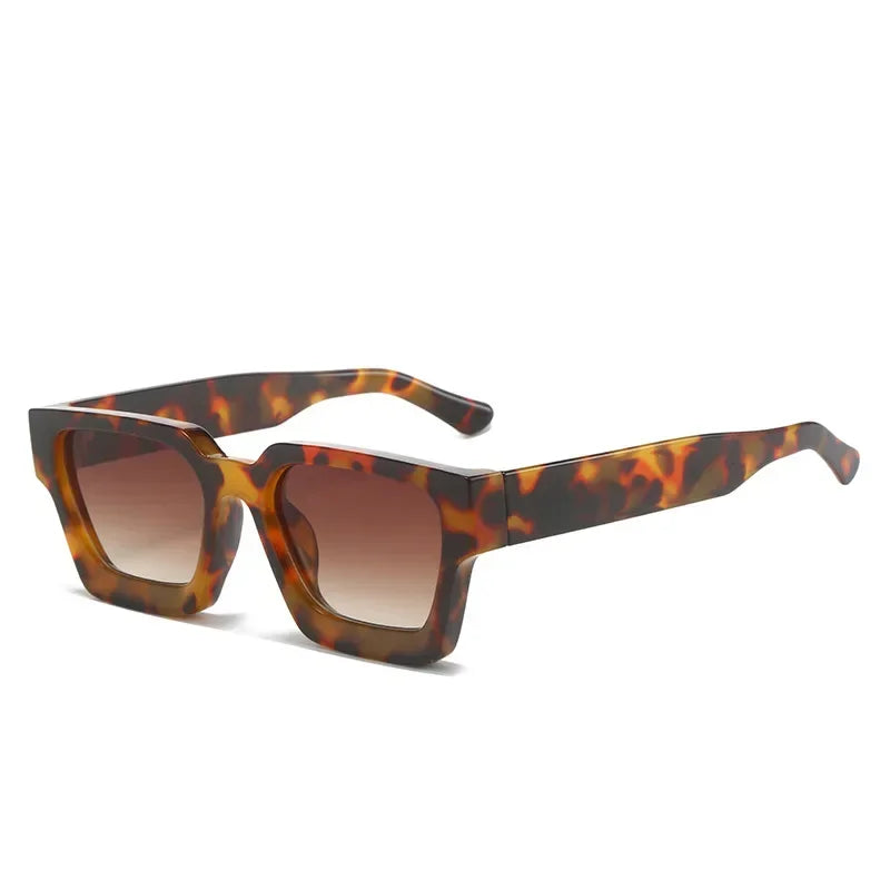 JNPCXI Retro Square Sunglasses – UV400 Gradient Unisex Shades