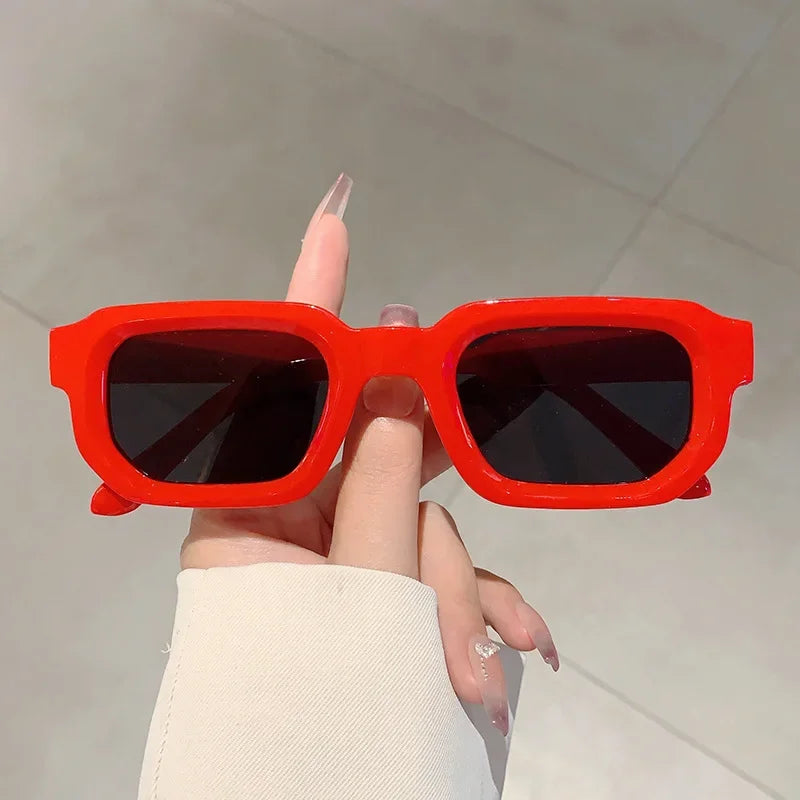 CHUBAN A-01 Vintage Rectangle Sunglasses – Trendy UV400 Fashion Eyewear