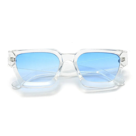 JNPCXI Retro Square Sunglasses – UV400 Gradient Unisex Shades