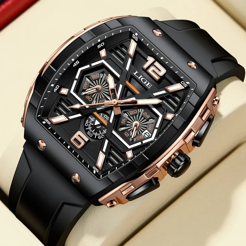 Relogio Masculino LIGE: Luxury Men's Quartz Watch