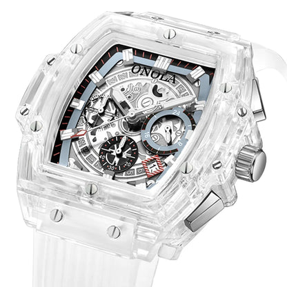 [NEW!] ONOLA - ON6811 Transparent Luxury Men's Watch