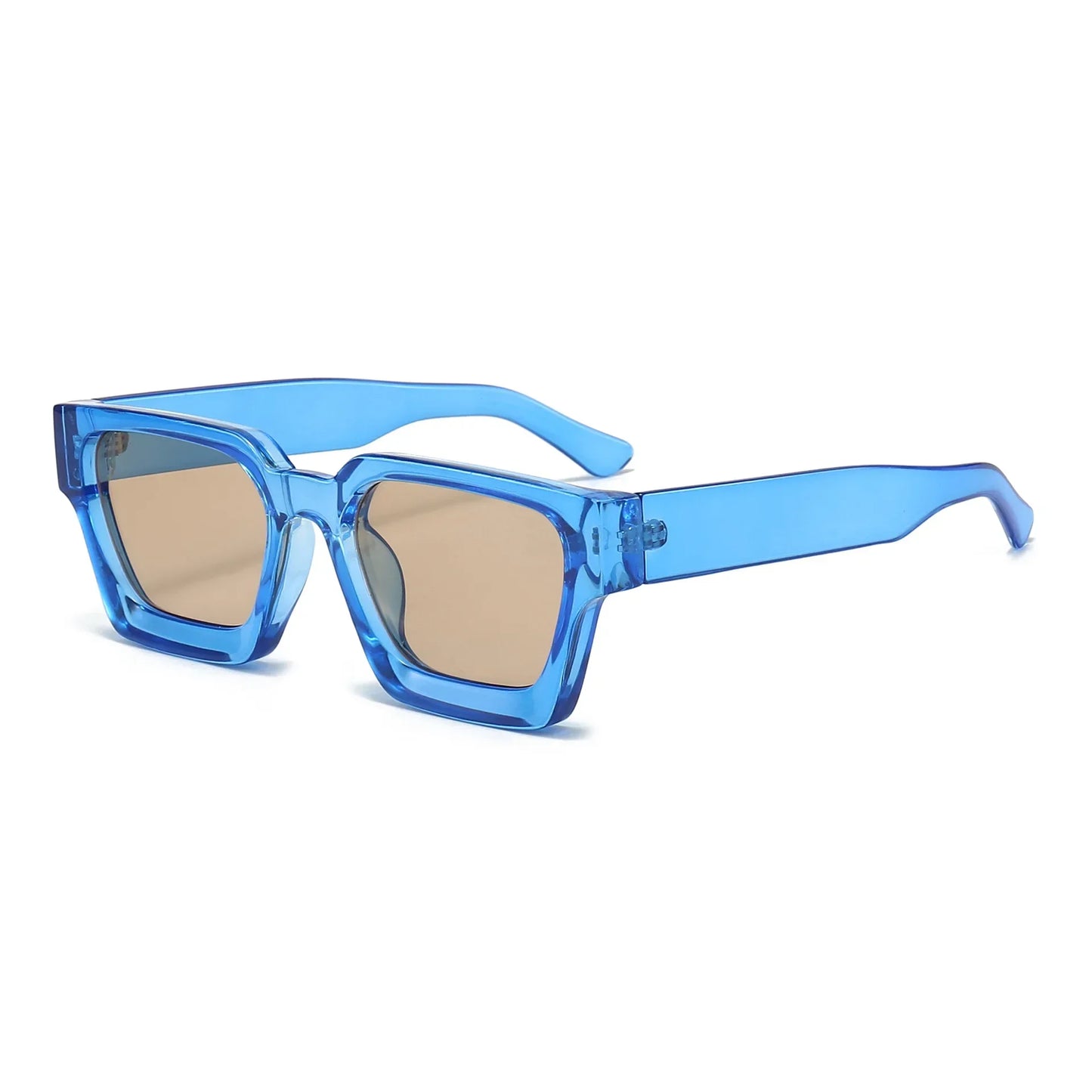 JNPCXI Retro Square Sunglasses – UV400 Gradient Unisex Shades