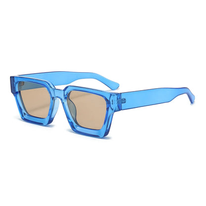 JNPCXI Retro Square Sunglasses – UV400 Gradient Unisex Shades