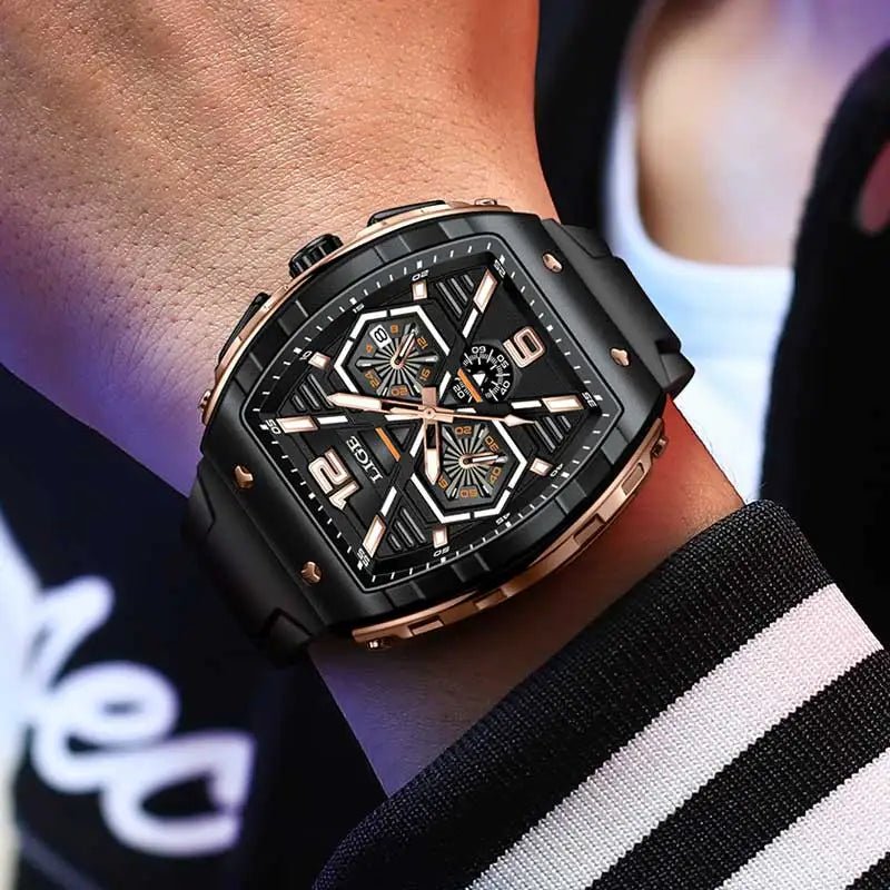 Relogio Masculino LIGE: Luxury Men's Quartz Watch