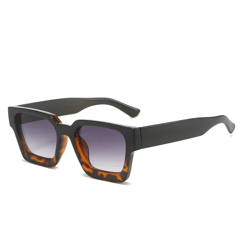 JNPCXI Retro Square Sunglasses – UV400 Gradient Unisex Shades