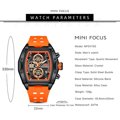 MINI FOCUS MF0473G: Luminary Sport Elegant Luxury Men's Watch