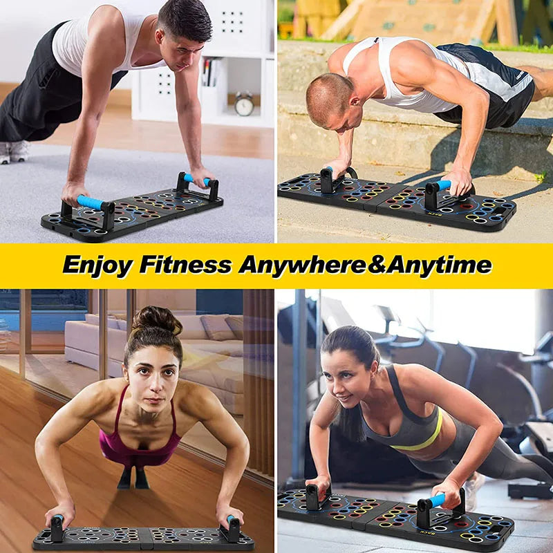 (New!) 56-in-1 Multi-functional Foldable Push Up Board Training Sport Workout Fitness Gym Equipment