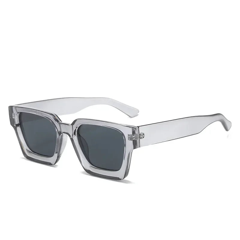 JNPCXI Retro Square Sunglasses – UV400 Gradient Unisex Shades