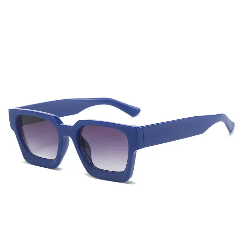 JNPCXI Retro Square Sunglasses – UV400 Gradient Unisex Shades