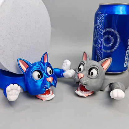 3D Print Cat Coasters,Funny Animals Cup Coaster,Novel and Cute Cat Mug Holder