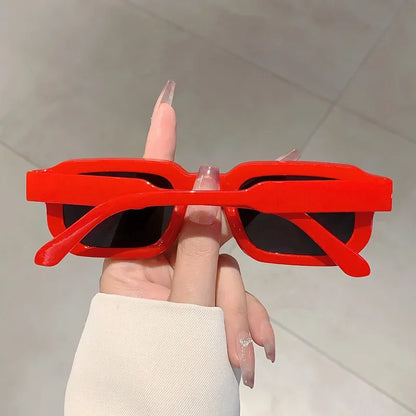 CHUBAN A-01 Vintage Rectangle Sunglasses – Trendy UV400 Fashion Eyewear