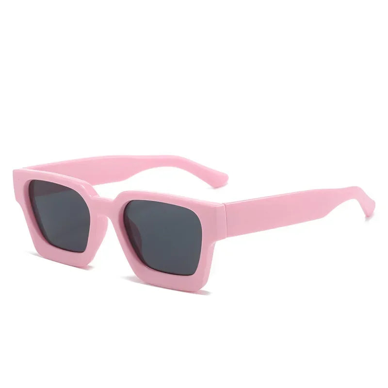 JNPCXI Retro Square Sunglasses – UV400 Gradient Unisex Shades