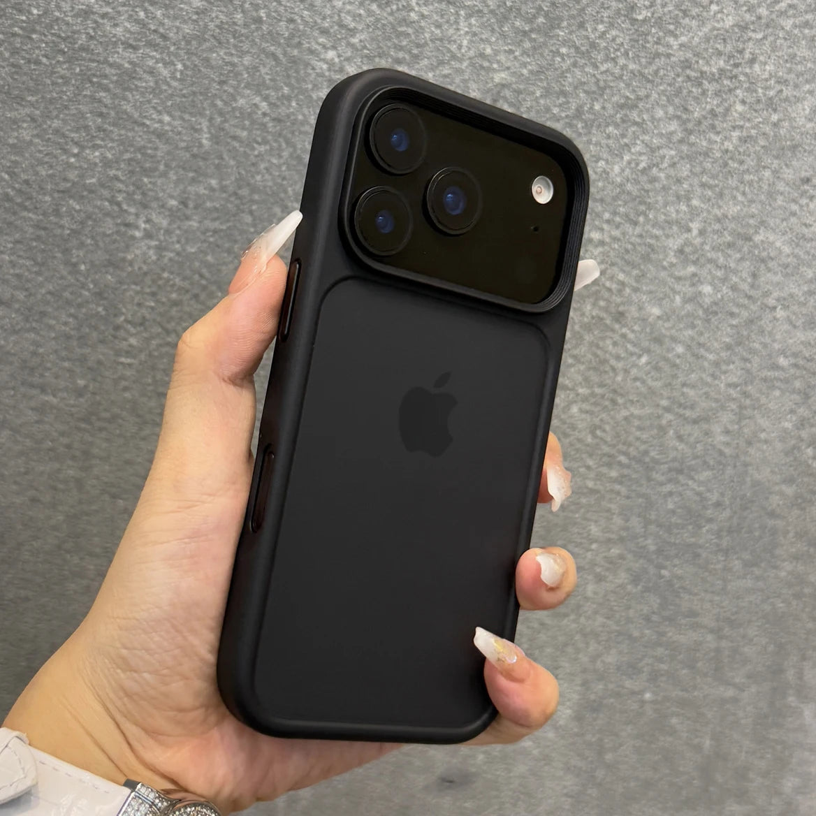 [New!] Luxury Orange Shield Matte Transparent Phone Case For iPhone 17 Pro Max 17 Pro 17 New Metal Buttons Skin Feel Shockproof Cover