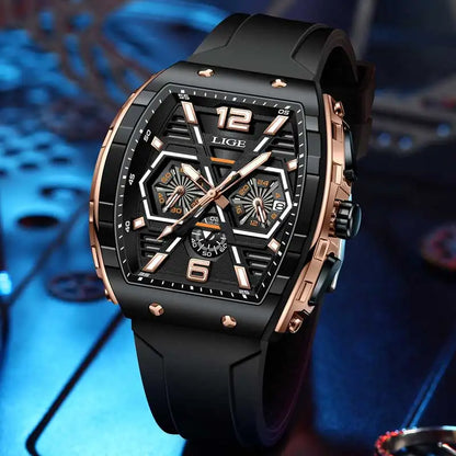 Relogio Masculino LIGE: Luxury Men's Quartz Watch