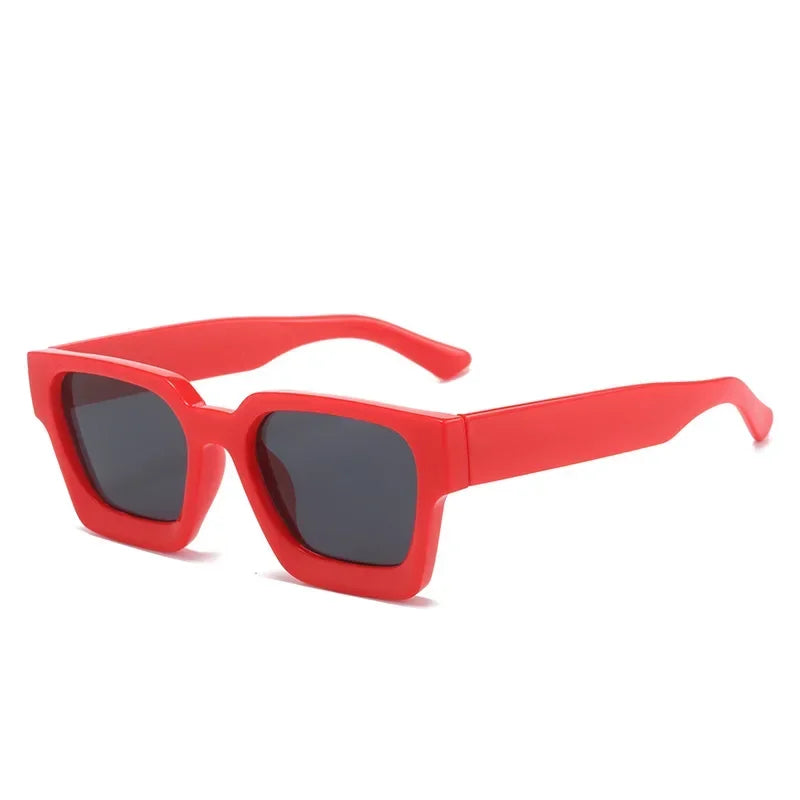 JNPCXI Retro Square Sunglasses – UV400 Gradient Unisex Shades