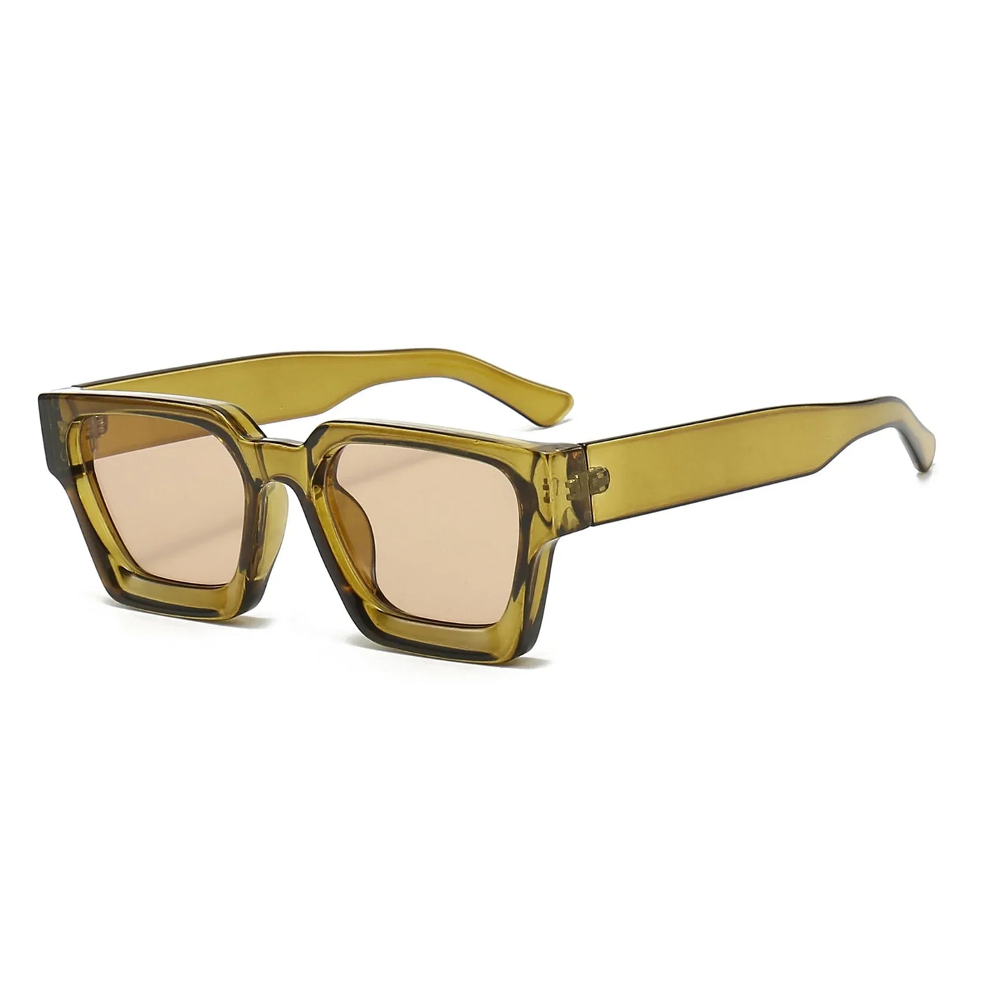 JNPCXI Retro Square Sunglasses – UV400 Gradient Unisex Shades