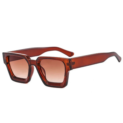 JNPCXI Retro Square Sunglasses – UV400 Gradient Unisex Shades