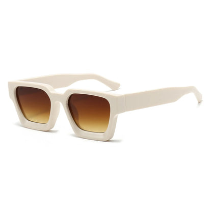 JNPCXI Retro Square Sunglasses – UV400 Gradient Unisex Shades