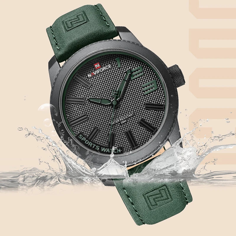 NAVIFORCE NF9202L - Military Sports Leather Timepiece