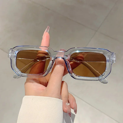 CHUBAN A-01 Vintage Rectangle Sunglasses – Trendy UV400 Fashion Eyewear